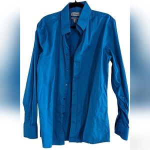Le Chateau blue slim fit dress shirt, size XL